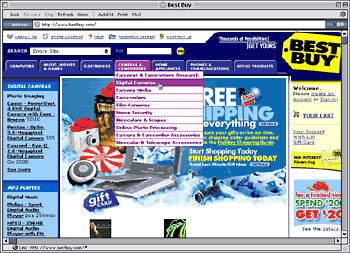 BestBuy.com home page - Dec. 16, 2003